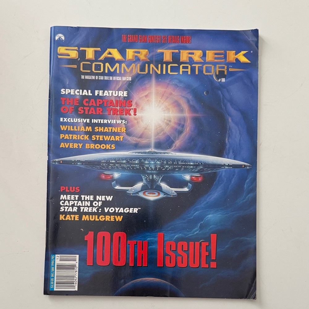12/1994-1/1995 100th Issue Star Trek Communicator: Official Fan Club Magazine